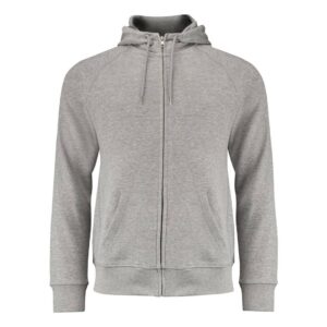 HOODIE FULLZIP HERR GRÅMELANGE